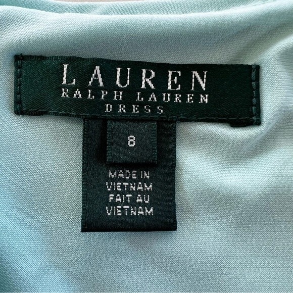 Lauren Ralph Lauren Lace Midi Dress‎ Sleeveless Sheath SZ 8 - Picture 7 of 14